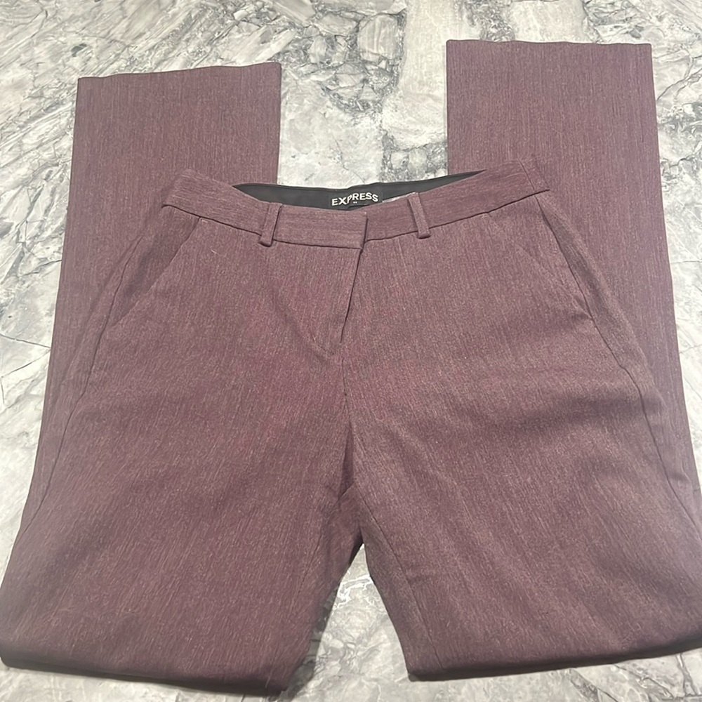 Express Straight Leg Trousers Size 4 Purple